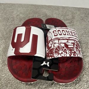 Hype Co College NCAA‎ Unisex Oklahoma Sooners Sandal Slides